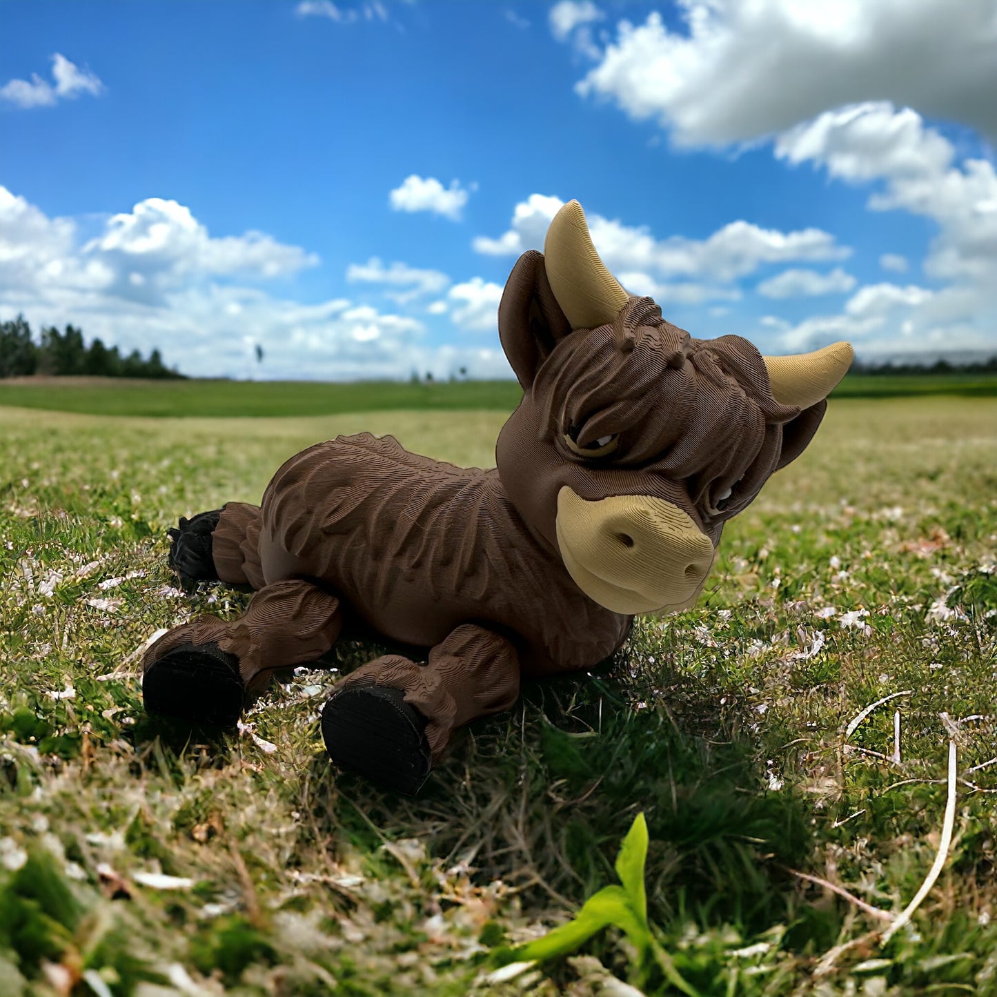 Articulating Highland Cow